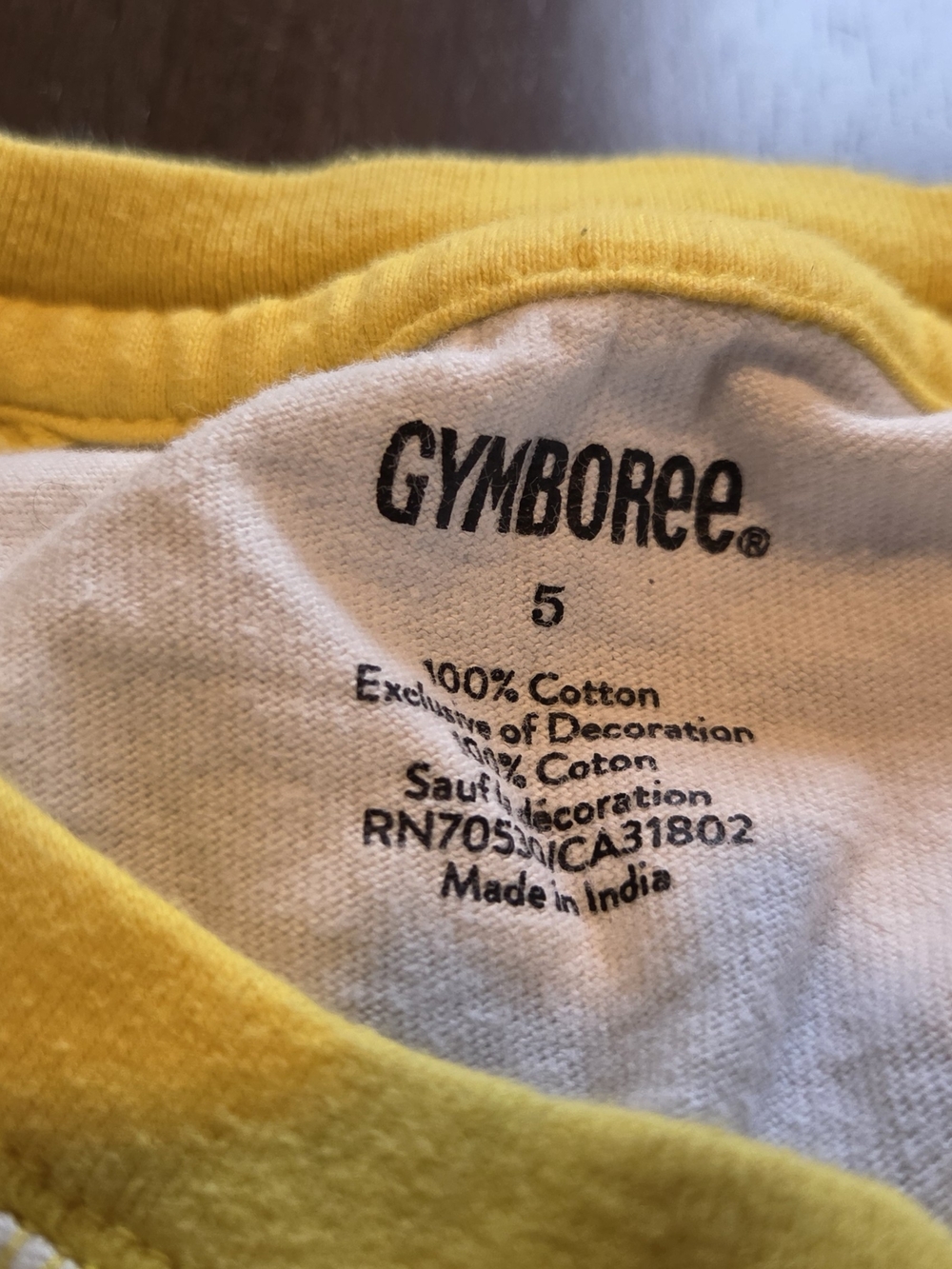 Gymboree Yellow & White 'Swing for the Fences' Baseball Raglan Tee - Picture 2 of 2
